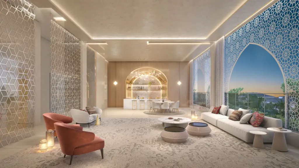 Espaço Gourmet Das Áreas Comuns Do The Palace Oasis, Perspectiva Ilustrada